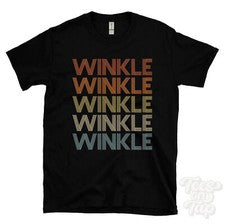 CAMISETA WINKLE REPETIDA ESTILO RETRO Hombre y Mujer Novedad Genial Nombre Regalo