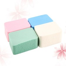 4 piezas de esponja natural en polvo facial duradero color surtido para maquillaje
