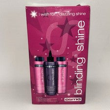 OSMO Blinding Shine Kit de Cuidado del Cabello de 3 Pasos Nuevo Difícil de Encontrar 3 Botellas de Tamaño Completo