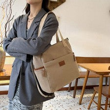 Nuevo bolso de mano de pana de moda para mujer