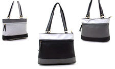 Mujer Multi Bolsillos Cuero PU Bolso de Hombro Bolso de Mano Correa Larga Bolso de Hombro