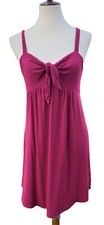 Mini Vestido Socialite Rojo Corbata Frontal Talla M Informal Fiesta Fecha Noche Suave Elastizado