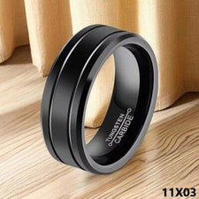 ANILLO ACERO INOXIDABLE NEGRO HOMBRE SEÑORA ACERO INOXIDABLE ANILLO JOYERÍA PARA DEDOS REGALO
