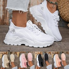 Damen Sneaker Sportschuhe Turnschuhe Laufschuhe Freizeitschuhe Atmungsaktiv
