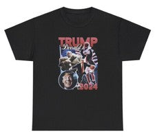 Camiseta Trump Donald 2024 Divertida Grillz Oro Rap Gráfico Humor Camiseta Política