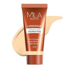 Base sin peso Mila Beauté Longwear | Acabado mate con FPS 15 y vitamina