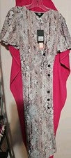 Vestido para mujer AB Studio diseño geométrico talla grande