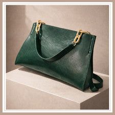 Bolso de hombro bandolera de cuero PU suave de gran capacidad para mujer
