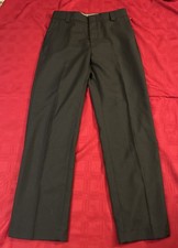 NUEVO CON ETIQUETAS ~ Azul ~ Mezcla de lana de 4 bolsillos ~ Pantalones para hombre ~ Negro ~ Estilo 8560 ~ Talla 34 reg
