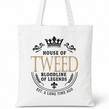 Bolso de Mano House Of TWEED Nombre Familiar Regalo de Ancestros