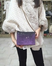 Bolso de Mujer Violet Hombro con Pedrería PF303 Mano Moda Bolsas