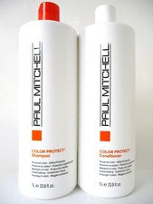 Champú y acondicionador diario Paul Mitchell Color Protect litro dúo 33,8 oz