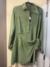 Mini Vestido Mujer Moda Nova Trabajando Duro Gamuza Talla 1X Nuevo con Etiquetas