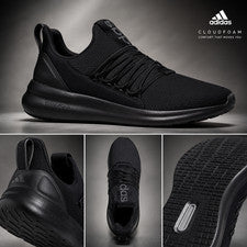 Adidas Lite Racer Adapt 7.0 Zapatos para Correr Anchos Hombres 8 11.5 Negro Cloudfoam Sin Cordones
