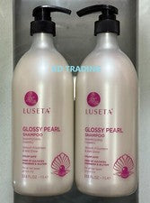 (Paquete de 2) LUSETA ~ CHAMPÚ BRILLO PERLA BRILLANTE Frizziness Suave Brillo 1000 ml