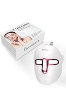 Mascarilla LED Terapia de Luz, 7-1 Colores LED Mascarilla Facial Cuidado de la Piel Luz Roja...