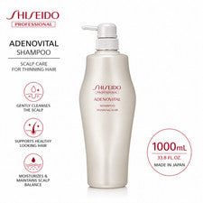 Champú tratamiento cuero cabelludo adenovital Shiseido The Thinning Hair Care 1000 ml/33,8 oz