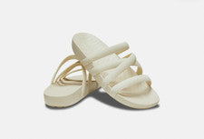 Sandalia Crocs para mujer con tiras deslizables hueso nueva con etiquetas