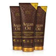 3x Acondicionador de cabello nutritivo con aceite de argán Xpel 300 ml