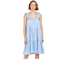 Nuevo con etiquetas Mini Vestido Sofia Collection Dale para Mujer OS S M Azul Sin Mangas en Niveles NUEVO