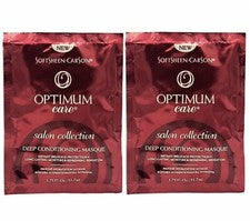 Paquete de 2 mascarillas reparadoras de acondicionamiento profundo SoftSheen-Carson Optimum Care de 1,75 oz