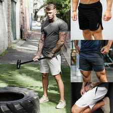 Pantalones cortos de entrenamiento de moda de verano para hombre con bolsillo con cremallera ropa de calle pantalones co