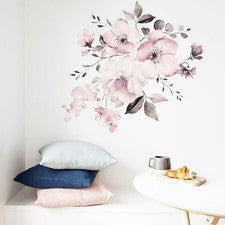 Calcomanía de vinilo extraíble flores pegatina de pared hágalo usted mismo arte sala decoración del hogar