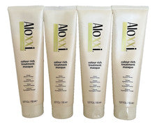 NUEVO Lote 4 Mascarillas Tratamiento Aloxxi Renew Rico en Color 5.07 Fl Oz