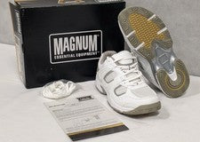 Mujer Magnum Blanco Entrenadores Emisión Ejército Británico Mujer Talla UK 7 Ajuste Ancho
