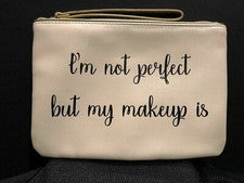 Bolso de Cosméticos LANCOME PARIS NUEVO/Embalaje Original Color Melocotón con Cremallera Tono Dorado