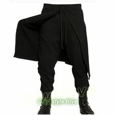 Pantalones Largos Para Hombre Inteligentes Skinhy Moda Punk Gótico Chic Pantalón Harén Coreano Informal