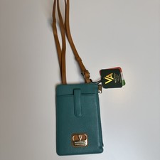 Nuevo Bolso Bandolera Valentina Para Mujer Hecho en Italia Turquesa