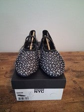 Mujer Talla 9 Negro Malla Planos Madden NYC Zapatos Nuevos en Caja