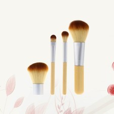 Juego de 4 brochas de cosméticos brochas de maquillaje de viaje detalle sombra de ojos