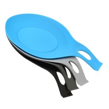 Soporte para utensilios de cocina de silicona resistente al calor de 3,74" 4 colores en 1 juego