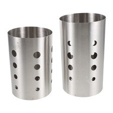 Cesta escurridora de acero inoxidable con soporte para palillos de metal 2 piezas para utensilios