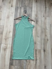 Nuevo con etiquetas Moda Mini Vestido Acanalado Nova Mara Para Mujer Grande Verde Menta