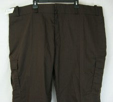 Pantalones cargo Pro-Tuff de Werner Works 52W 37L marrón sin dobladillo estilo uniforme MS109