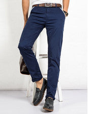 Pantalones informales de verano para hombre pantalones ajustados antiarrugas