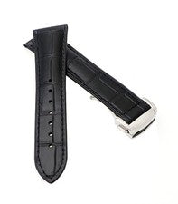 Correa de reloj Alligator modelo Rastatt-FSS negra 19/18 mm, compatible Omega