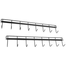 2 Piezas Estante de Almacenamiento de Cocina con Ganchos Utensilios Estante Colgante Herramienta