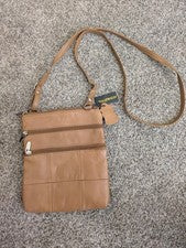 VALLEMOSSO Moda Para Mujer Bandolera Cuero Cartera Suave 8"x9"