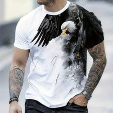 Camiseta Elegante Con Estampado De Letras Para Hombre Camisa Moda Vintagecasual