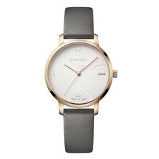 Reloj para mujer Wenger Metropolitan Donnissima esfera blanca correa gris 01.1731.111