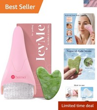 Eficaz juego facial de rodillo de hielo y Gua Sha para piel radiante - regalo perfecto