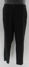 Moda Nova Hombres Vestido El Moderno Elastizado Slim Pantalón Negro Sólido Talla 36 Cintura