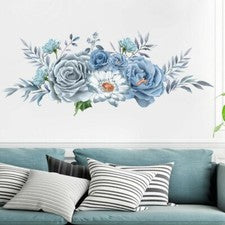 Pegatinas de pared arte flor rosa peonía sala hogar fondo calcomanía decoración