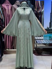 Vestido de moda para mujer Abaya