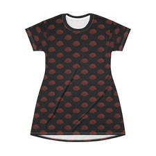 Vestido Camiseta Bohemio Lunares - Informal Cómodo Moda