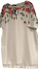 SM Mujer Prima Talla XL Manga Corta Floral Camiseta Vestido Relajado